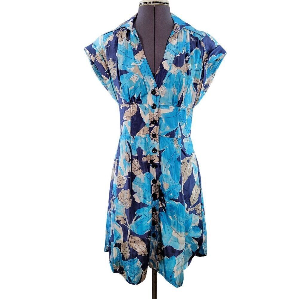 Nanette Lepore Silk Fit & Flare Dress Sz 4